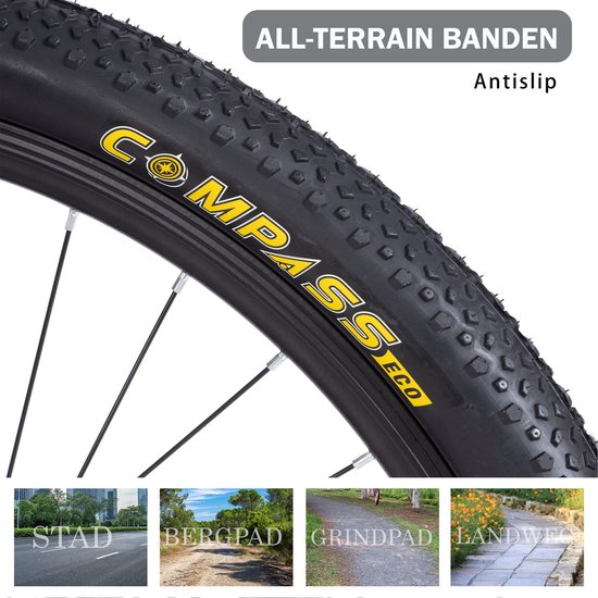 Vankel Mountainbike LAUXJACK 26 inch - voor volwassenen - 21-speed - wit van VANKEL — afbeelding 3