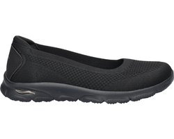 Skechers Arch Fit Sunny dames ballerina - Zwart zwart - Maat 40
