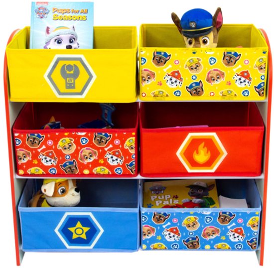 Étagère de rangement Paw' Patrouille - 30x63,50x60 cm - Multicolore/aggloméré