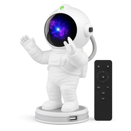YURDA - Originele Astronaut Sterren projector - Galaxy projector - Sterrenhemel - Wit