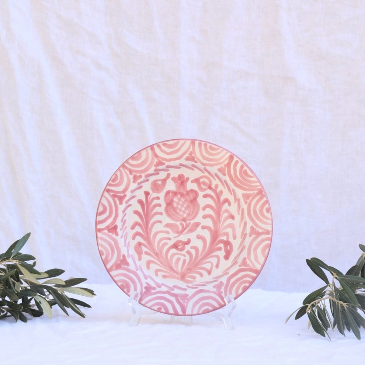 Lenta Living - Ontbijtbord Granada Pomegranate roze 20cm - Kleine borden