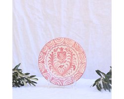 Lenta Living - Ontbijtbord Granada Pomegranate roze 20cm - Kleine borden