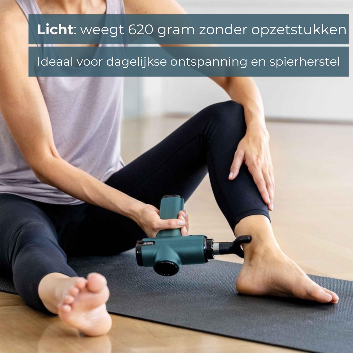Afbeelding 3 van Beurer MG 99 Massage Gun - Massageapparaat - Triggerpoints - 5 Intensiteitsniveaus - 4 Opzetstukken - 5 Uur draadloos gebruik - Krachtig vermogen - 3 Jaar garantie