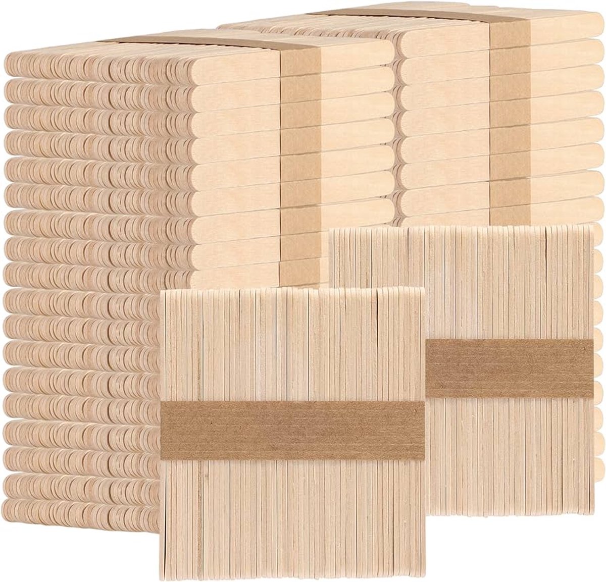 Ulanax® |100 stuks ijslollystokjes - IJsstokjes - Houten stokjes - Knutselmateriaal - Beige