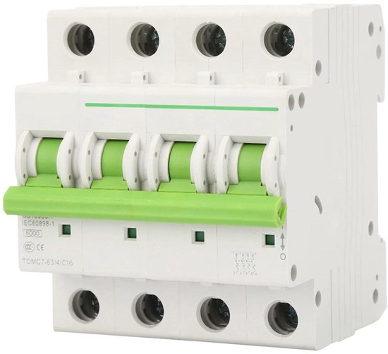 Miniatuur Stroomonderbreker 6A 10A 16A 20A 25A 4P miniatuur-stroomonderbreker-6a-10a-16a-20a-25a-4p