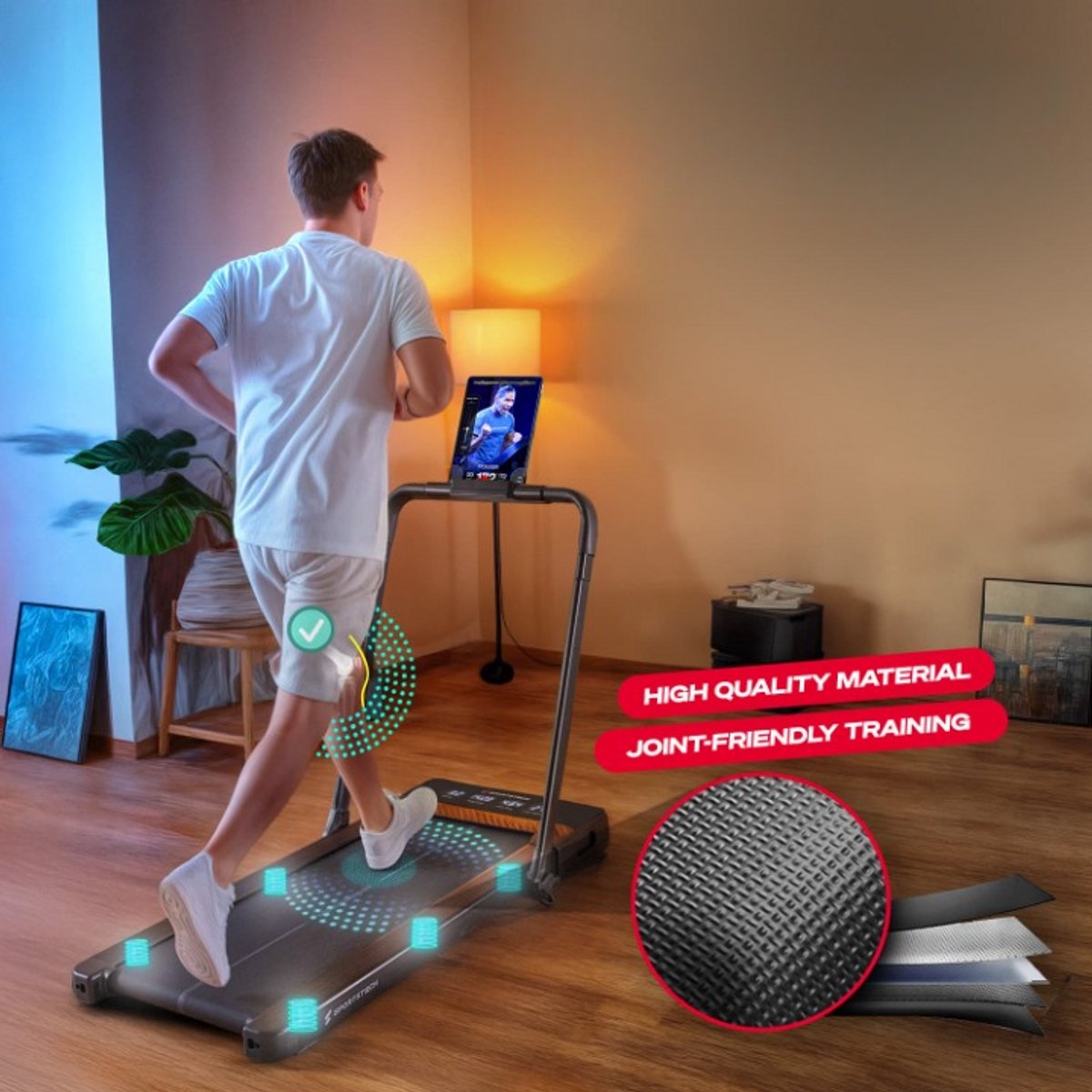 Afbeelding 2 van Sportstech sPad1000 2-in-1 loopband