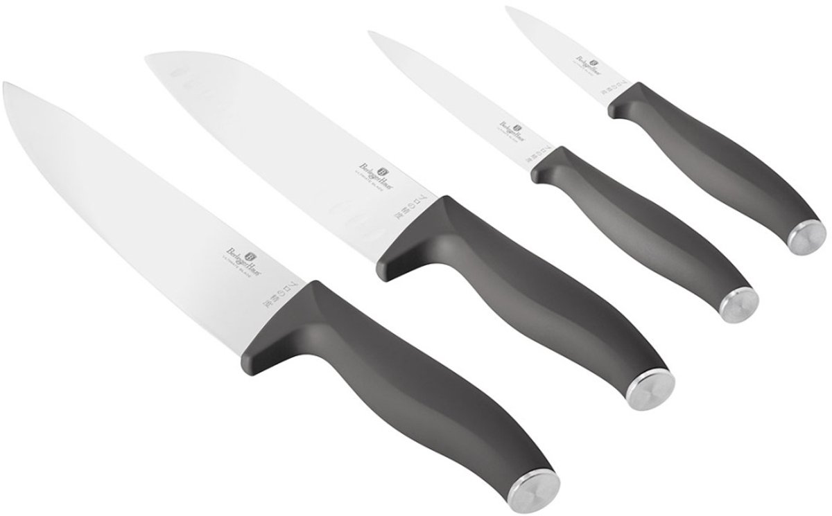 SET VAN 4 KEUKENMESSEN BERLINGER HAUS BH-2954 ANTRACIET
