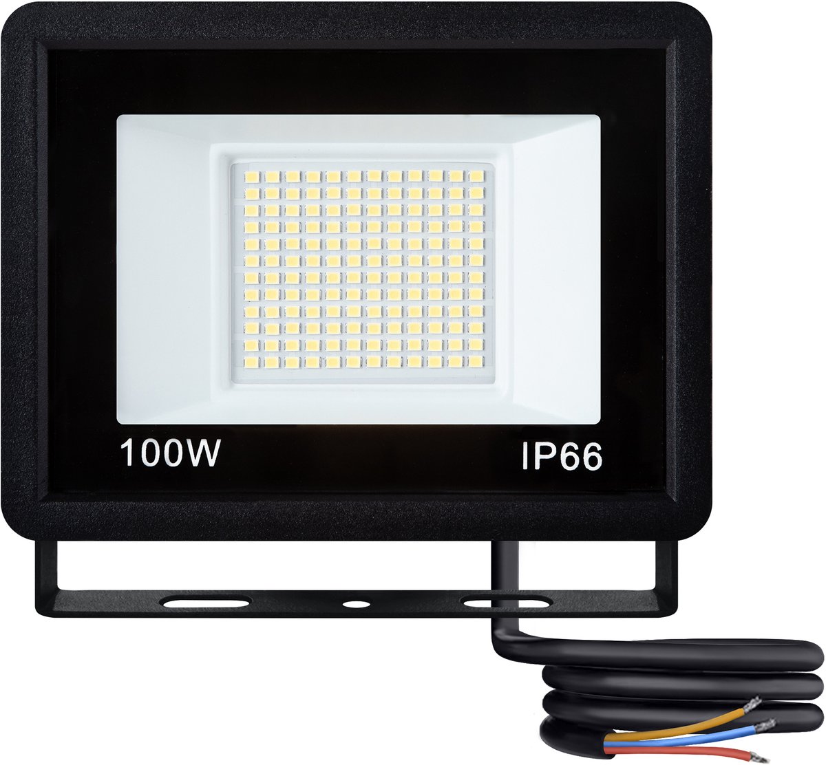 Aufun Led Schijnwerper, 5 X 100 W, Koudwit, Superhelder, Ip65 Waterdicht, Aluminium Schijnwerper, Licht Voor Tuin, Garage, Erf Of Hote