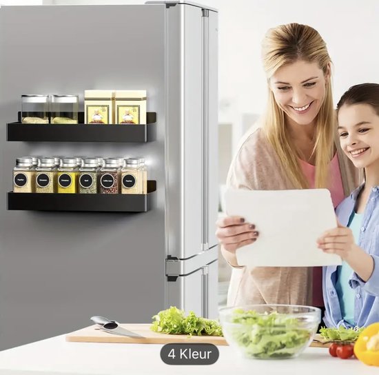 Ensemble d'étagères magnétiques 2 pièces noires