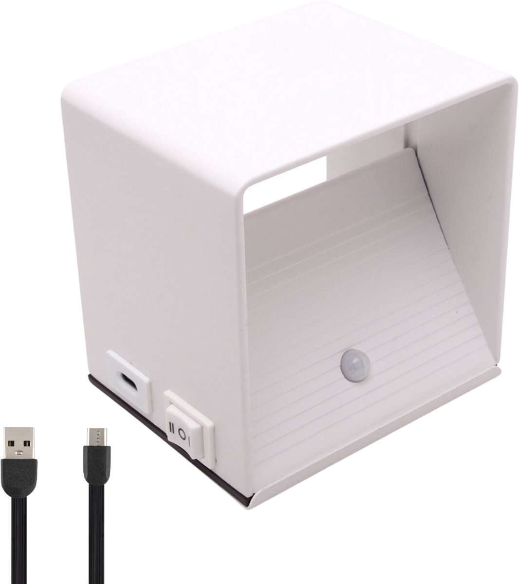 BandiO Wandlamp - Binnen - Oplaadbaar - Draadloos - 2700K - Met sensor - Wit