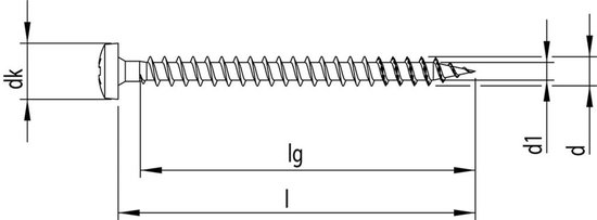 HECO Vis Aggloméré Topix+ Ck PZ2 Galvanisé 4.5x60Vd - 200 pièces