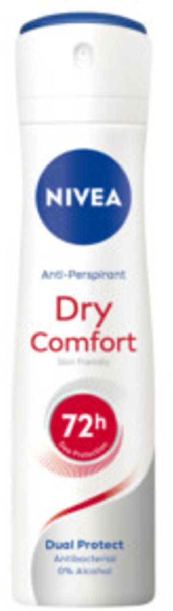 NIVEA - Deodorant Spray Dry Comfort - 3 x 150 ml - Voordeelverpakking