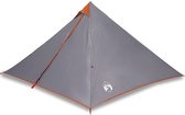 Tente tipi imperméable vidaXL pour 7 personnes, gris/orange