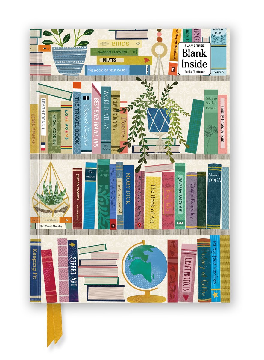 Georgia Breeze: Bookshelves (foiled Blank Journal)
