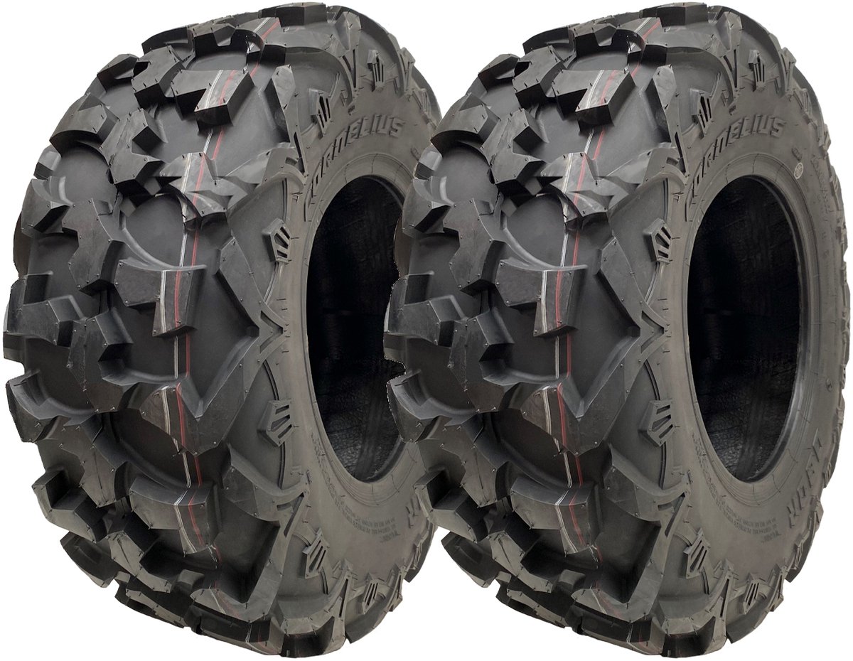 26x9.00R12 (225/75R12) 6-laags ATV-banden OBOR Cornelius 66J, geschikt voor de openbare weg (set van 2)