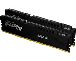 Kingston Technology FURY Beast 64GB 6000MT/s DDR5 CL36 DIMM (set van 2) Black