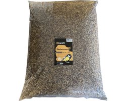 Oswalt Meelwormen - Gedroogd - 60 Liter - 10KG - Buitenvogelvoer