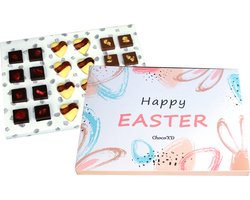 Pasen cadeau - Paas Chocolade kado- Easter gift - Brievenbuspakket - Fairtrade chocolade - Handgemaakte chocolade -natuurvriendelijke geschenkdoos