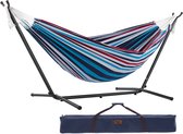 Vivere Dubbele Hangmat met Standaard - Denim