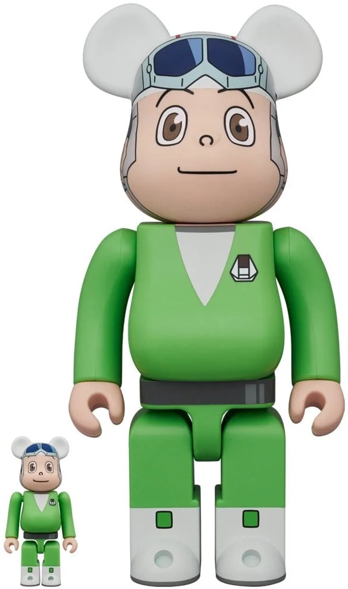 400% & 100% Bearbrick Set - Bon (Time Patrol)