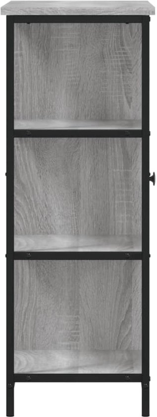 Buffet vidaXL - Commodes - Meuble de rangement - Armoire murale - Buffet 70 x 30 x 80 cm Bois traité Gris Sonoma