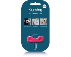 Keywing sleutelhulp Nieuw model - roze - hulpmiddel voor artritis - betere grip - meer kracht