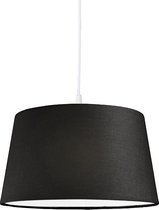 QAZQA hanglamp - Moderne Hanglamp - 1 lichts - H 1100 mm - Zwart - Woonkamer | Slaapkamer | Keuken
