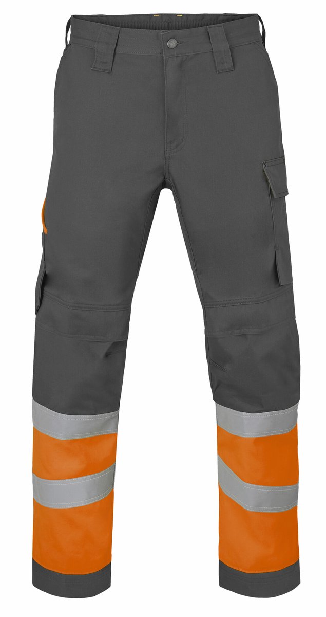 HAVEP Werkbroek High Vis 80573 - Charcoal/Fluo Oranje - 48