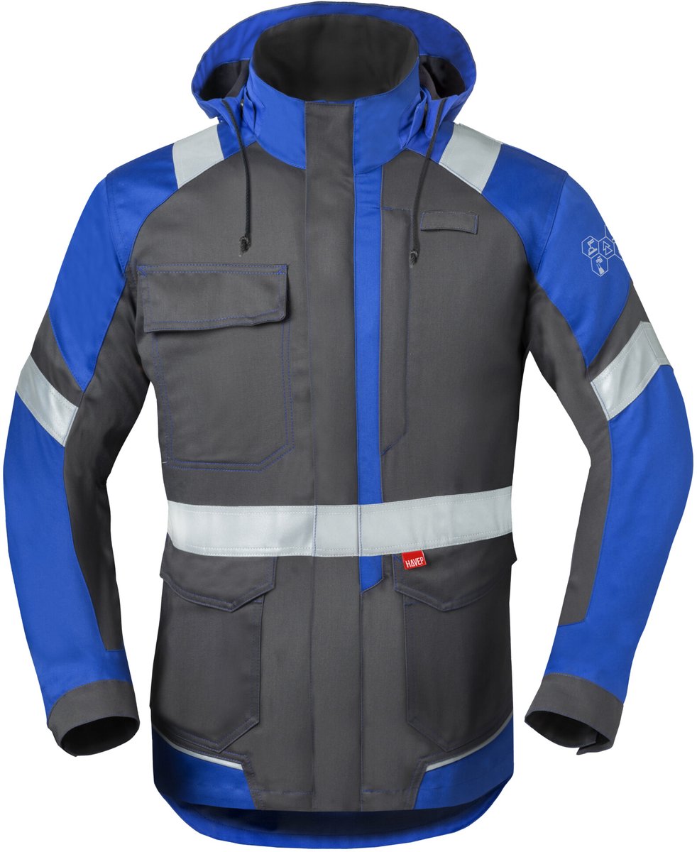HAVEP Parka 5-Safety Image+ 50286 - Charcoal/Korenblauw - 2XL