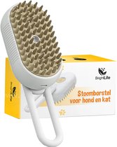 BrightLife Stoomborstel Kat of Hond - Originele Kattenborstel Stoom - Hondenborstel Stoom - Langharig - Kortharig