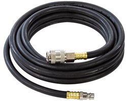 Professionele rubber persluchtslang met snelkoppelingen - 6 x 13 mm ( 5 meter )