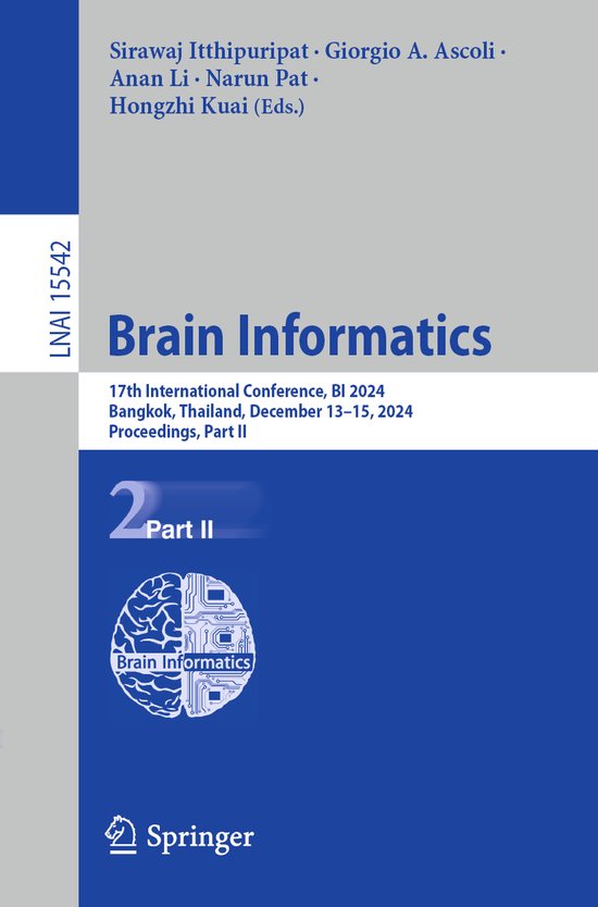 Lecture Notes in Computer Science15542- Brain Informatics - cover