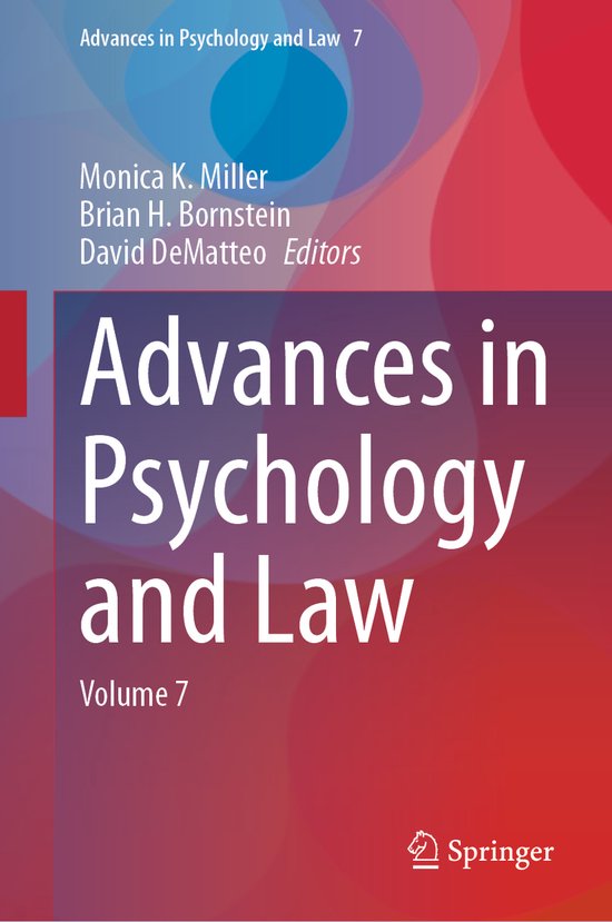 Advances in Psychology and Law7- Advances in Psychology and  ... - cover