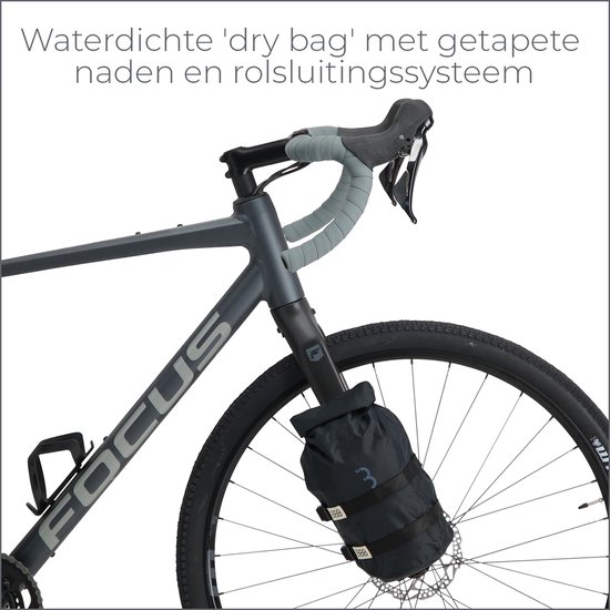 BBB Cycling Bikepacking Fietstas Voorvork - Fiets Tas Waterdicht StackPack Drybag met Houder - Inhoud 4 Liter - BSB-145 van BBB Cycling — afbeelding 2