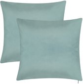 Housse de coussin Barbons 50x50, lot de 2 housses de coussin, taie d'oreiller, Ijsbauw
