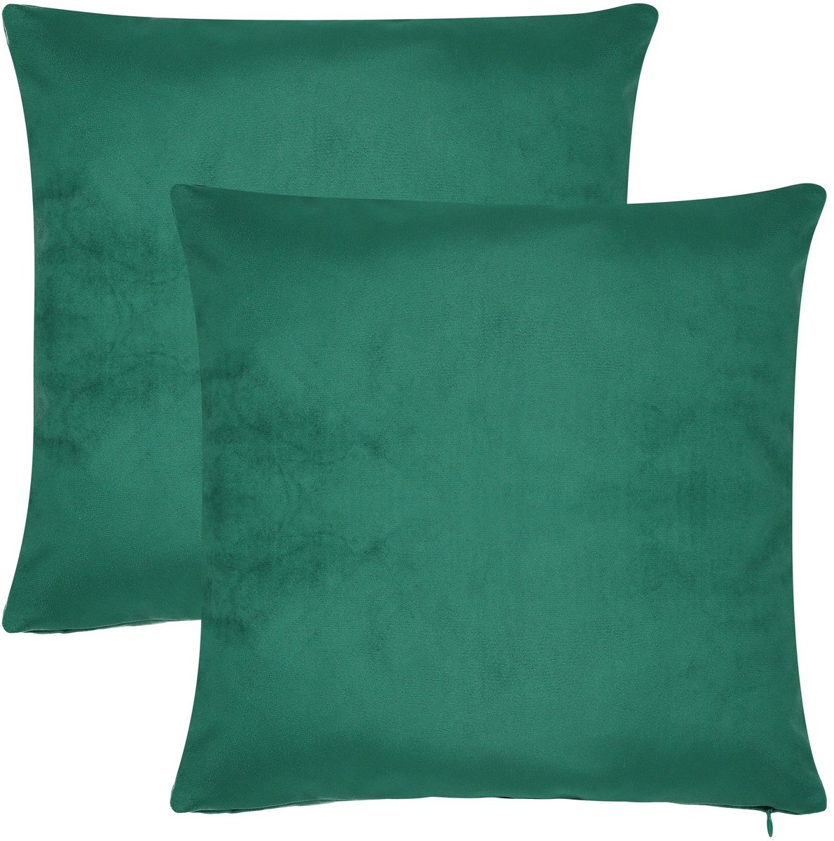 Barbons kussenhoes 50x50 - set van 2 kussenhoesjes - kussensloop - dennengroen
