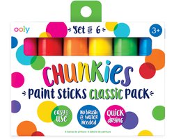 Ooly - Chunkies - Verf stiften - Classic Set - Set van 6 Stuks