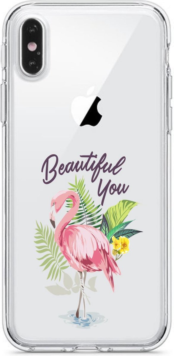 Apple Iphone XS Max - transparant siliconen hoesje - Beautiful you design - Back Cover - tpu case