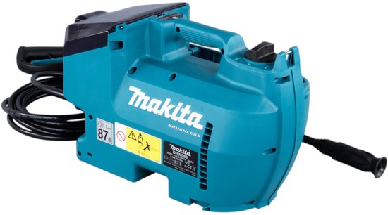 Makita DHW 080 PF4K Snoerloze hogedrukreiniger 36 V ( 2x 18 V ) 80 bar 380 l/u Borstelloos + 4x oplaadbare accu 3.0 Ah + dubbele lader van Makita — afbeelding 5