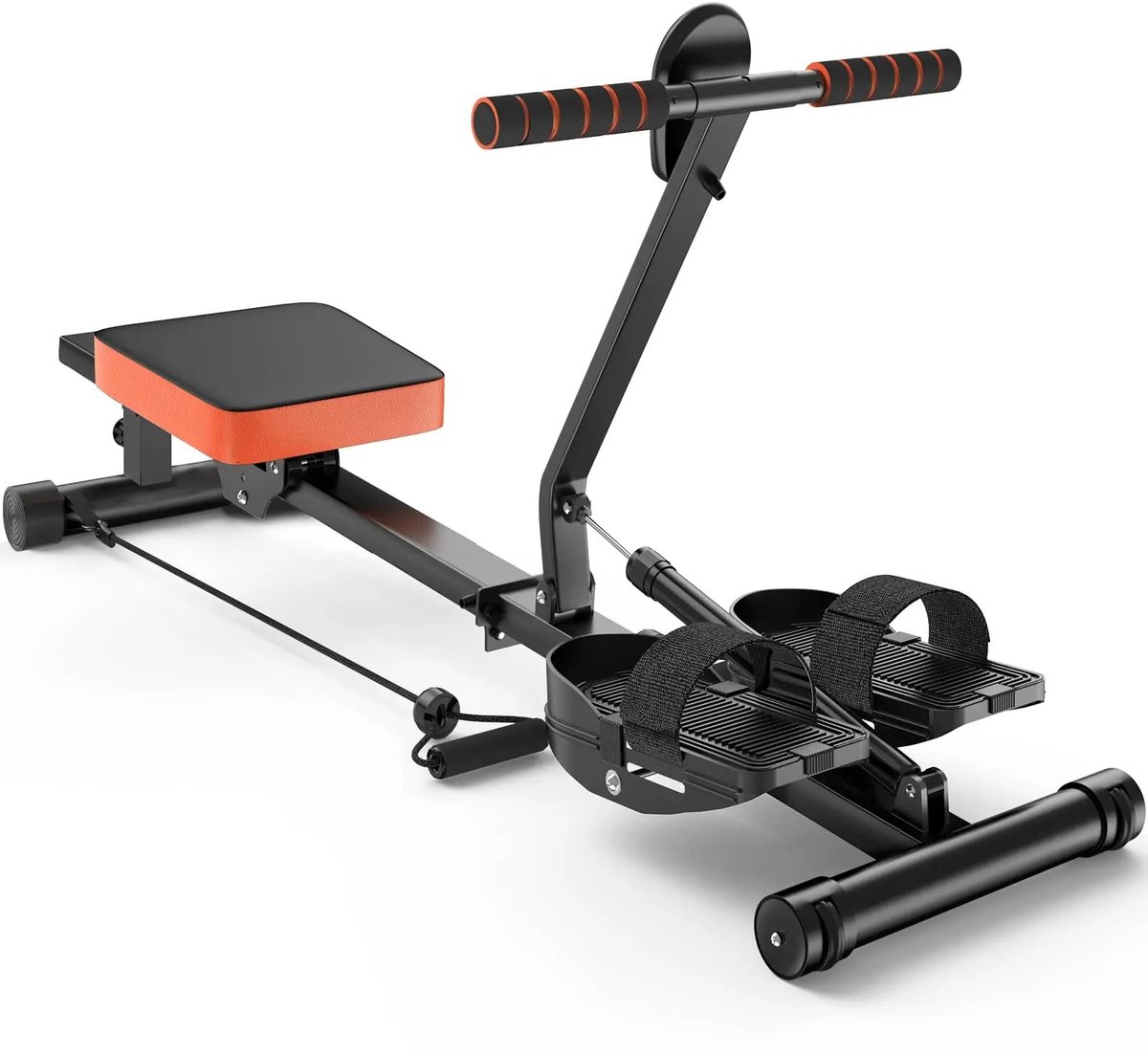 Opvouwbare Roeimachine - Full Body Workout - Home Trainer - Hydraulische Weerstand - Opvouwbaar - LCD Scherm - 1-12 Weerstandsniveaus - Veilig - Stabiel