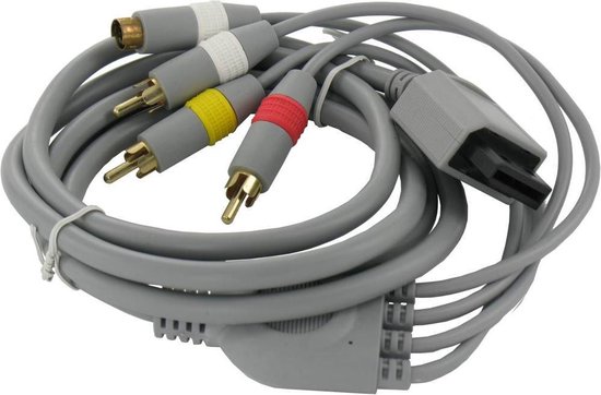 veteraan Bewolkt Oneerlijkheid Composiet en S-VHS AV kabel geschikt voor Nintendo Wii, Wii Mini en Wii-U /  grijs -... | bol.com