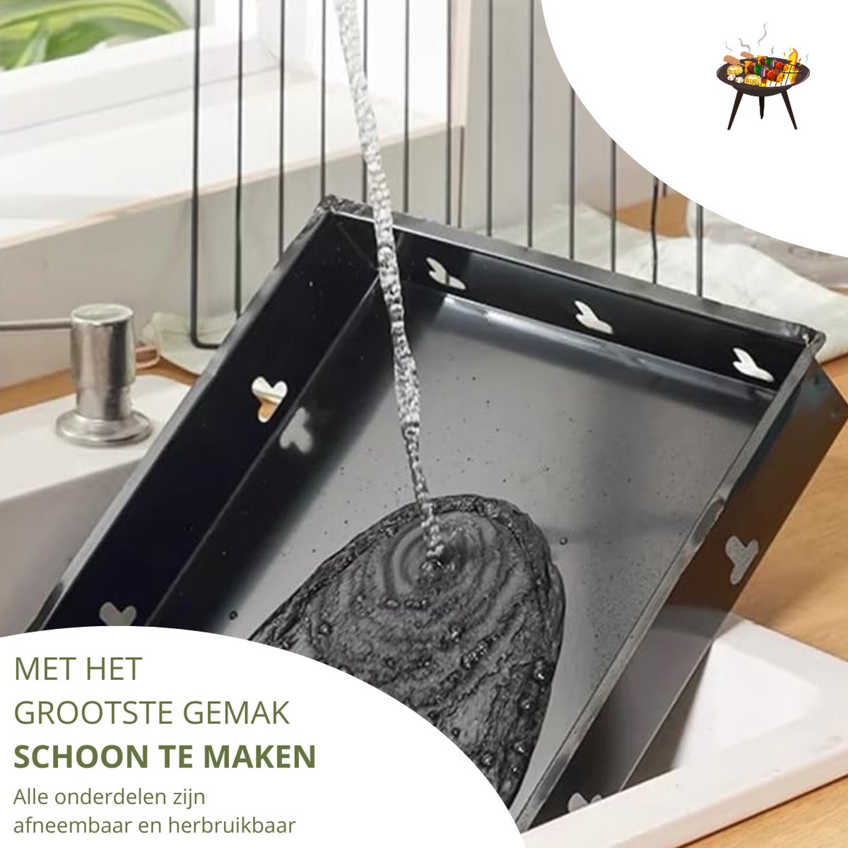 Twenty4seven Tafel BBQ Grill Houtskool thumbnail 2