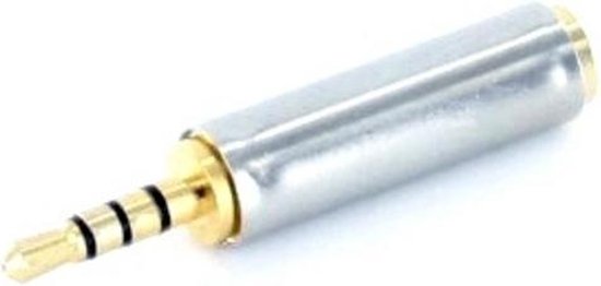 Coretek 2,5mm Jack 4-polig (m) - 3,5mm Jack 4-polig (v) adapter | bol.com