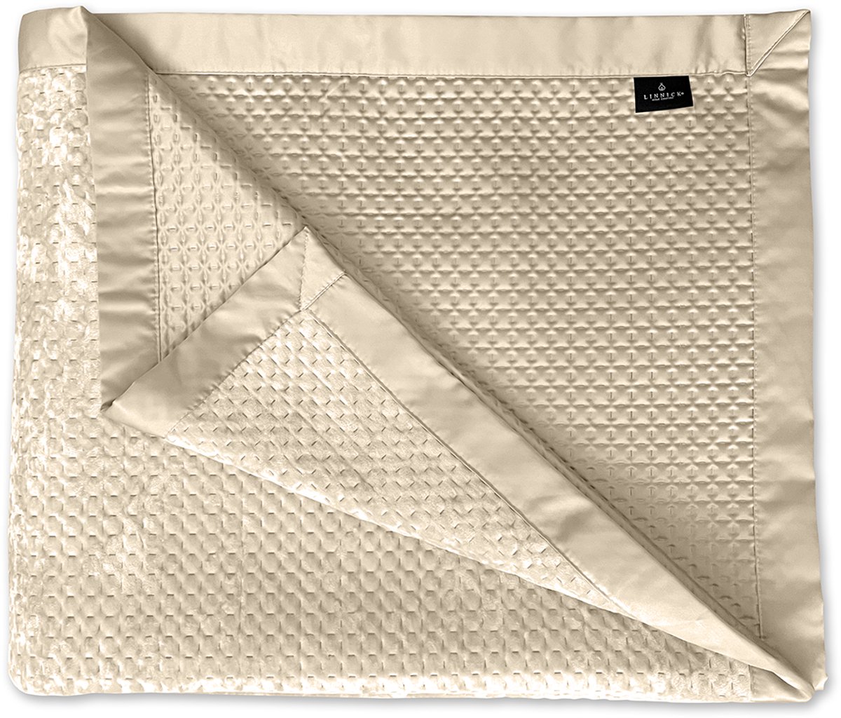LINNICK Velvet Sprei - Beige - 180x260cm - Bedsprei 1 persoons - Luxe Fluwelen Bedsprei - Bedsprei 180x260 — cadeau in Wonen & Interieur - foto 2