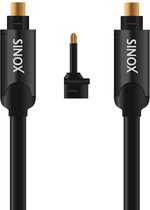 Sinox SHD Ultra digitale optische Toslink audio kabel met Mini Toslink adapter - 1,5 meter