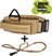 H - Khaki - Halsband + Riem