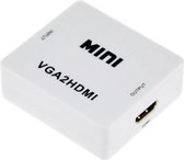 VGA + 3,5mm Jack naar HDMI converter / wit