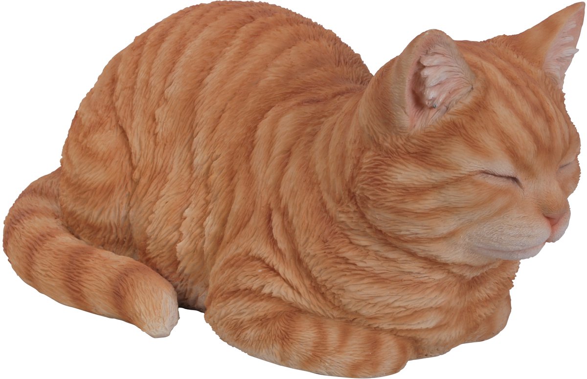 Dromende kat 17x19x34cm - Tuinbeeld - Dierenbeeld