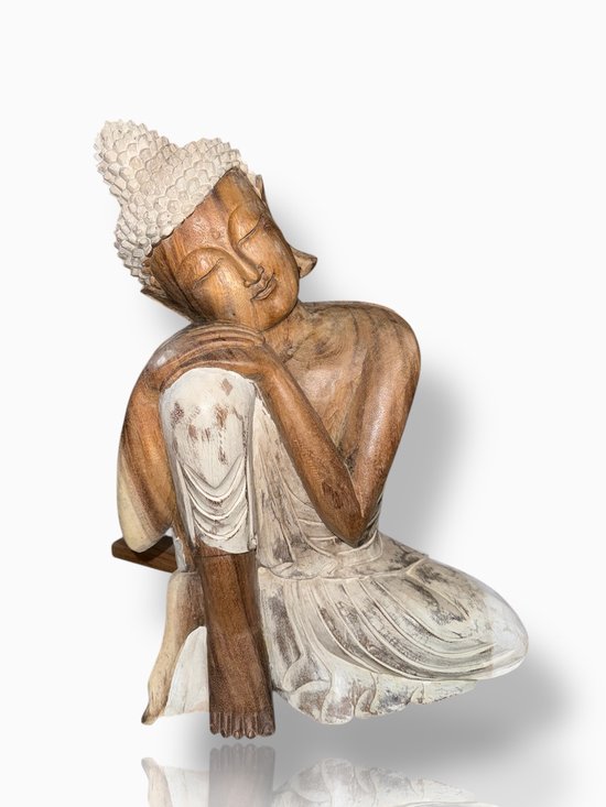 Handgemaakt Houten Boeddha Beeld voor Rust