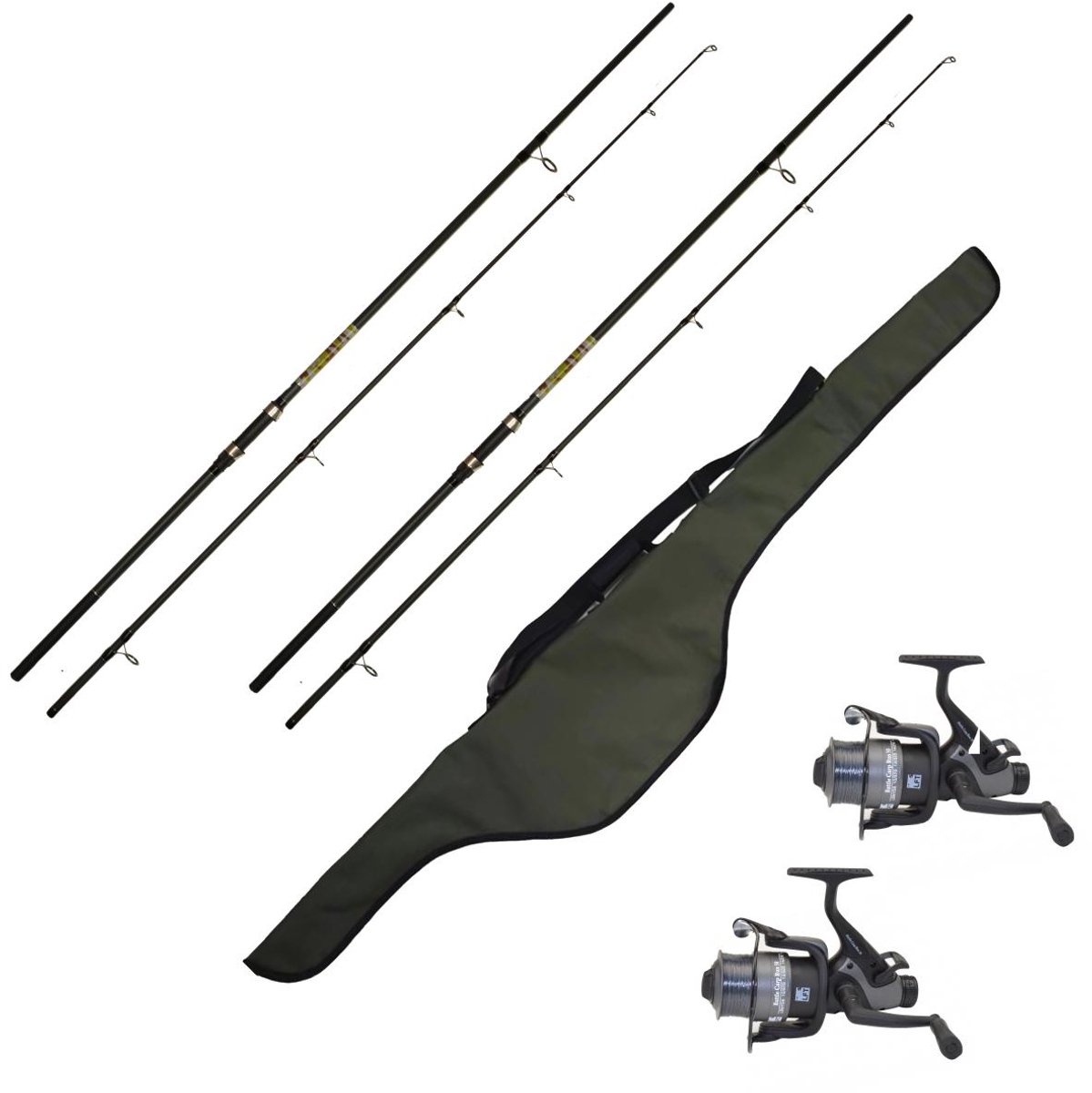 LFT - Battle Carp - "Camou" - 10ft Combo – Complete 2-delige Karper Set